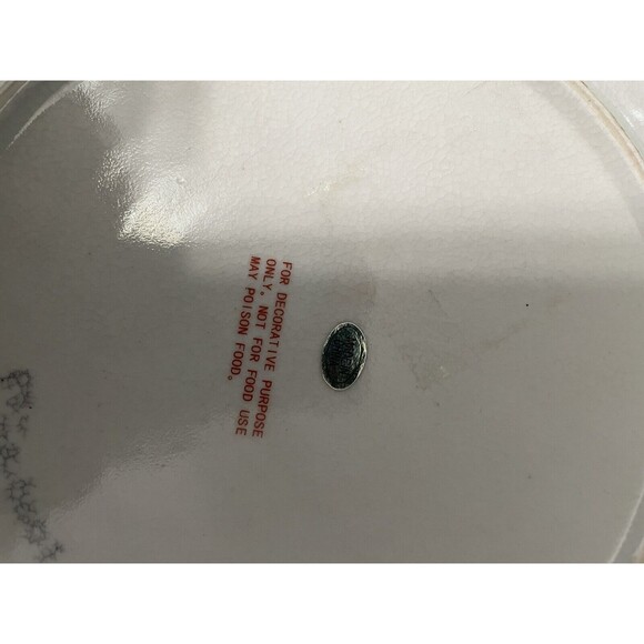 Beautiful Porcelain Enameled Plate - 10 1/2" - Picture 7 of 10